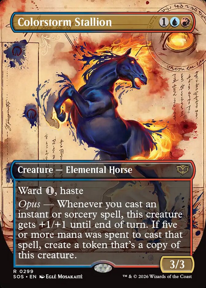 Colorstorm Stallion – Rare Magic: The Gathering card from Secrets of Strixhaven (#299)
