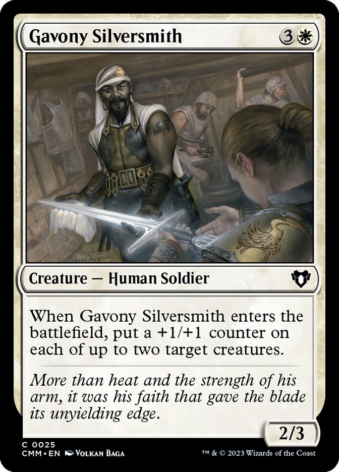 Gavony Silversmith – Common Magic: The Gathering card from Commander Masters (#25)