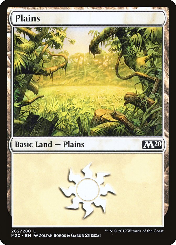 Plains – Common Magic: The Gathering card from Core Set 2020 (#262)