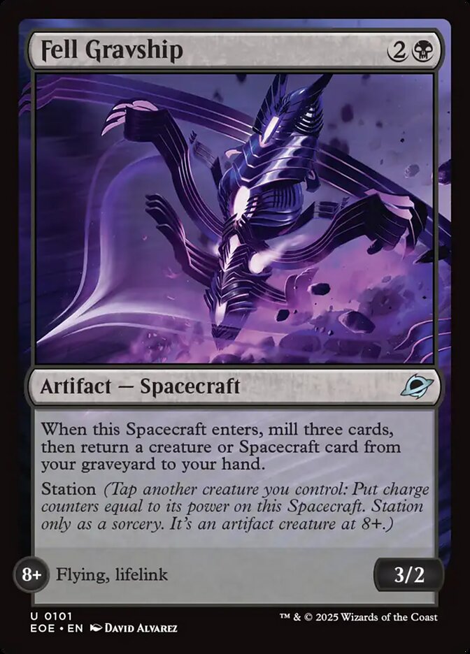 Fell Gravship – Uncommon Magic: The Gathering card from Edge of Eternities (#101)