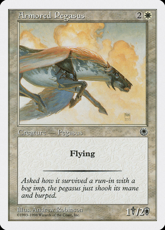 Armored Pegasus – Common Magic: The Gathering card from Anthologies (#2)