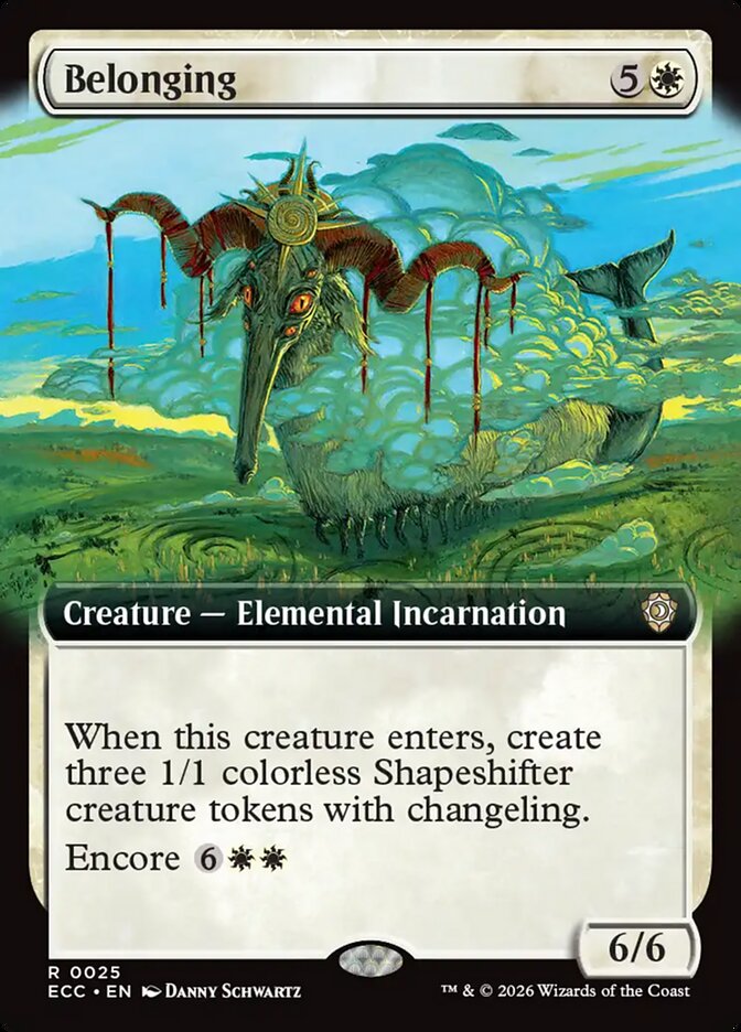 Belonging – Rare Magic: The Gathering card from Lorwyn Eclipsed Commander (#25)