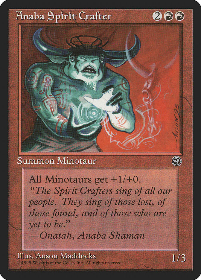 Anaba Spirit Crafter – Rare Magic: The Gathering card from Homelands (#68)
