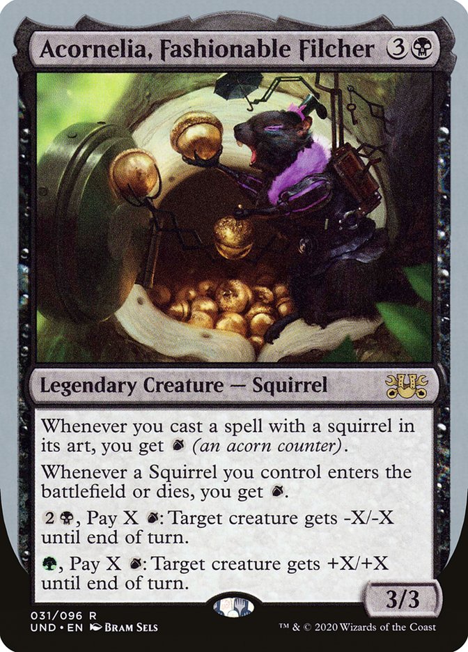 Acornelia, Fashionable Filcher – Rare Magic: The Gathering card from Unsanctioned (#31)