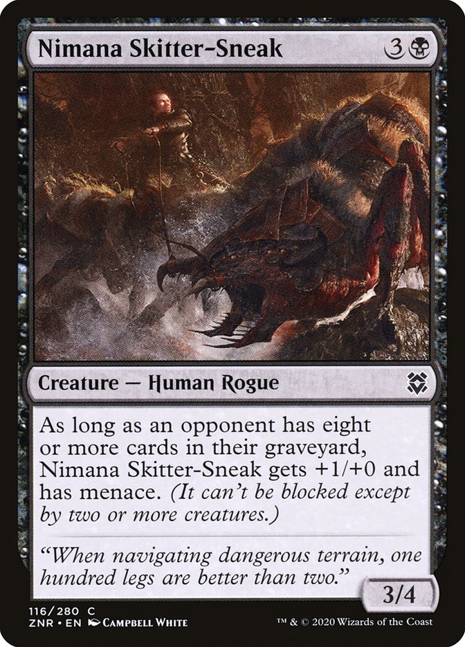 Nimana Skitter-Sneak – Common Magic: The Gathering card from Zendikar Rising (#116)