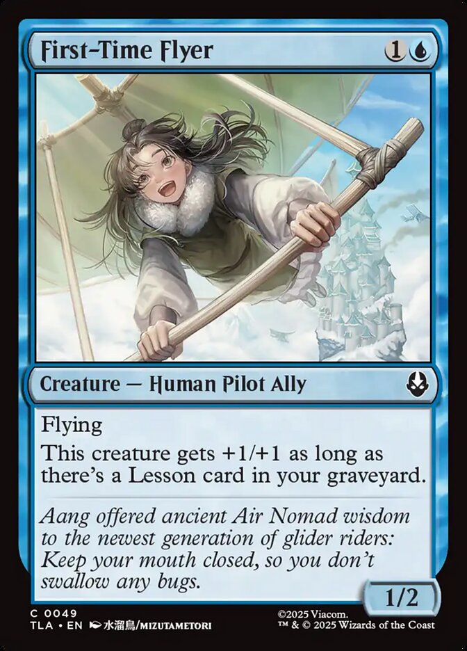 First-Time Flyer – Common Magic: The Gathering card from Avatar: The Last Airbender (#49)