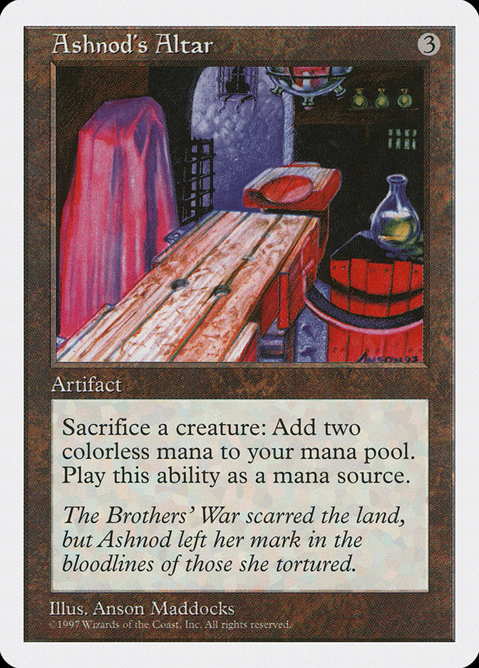 Ashnod's Altar – Uncommon Magic: The Gathering card from Fifth Edition (#349)