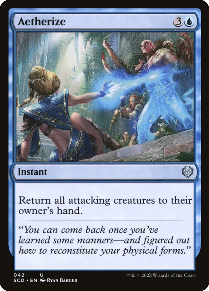 Aetherize – Uncommon Magic: The Gathering card from Starter Commander Decks (#42)