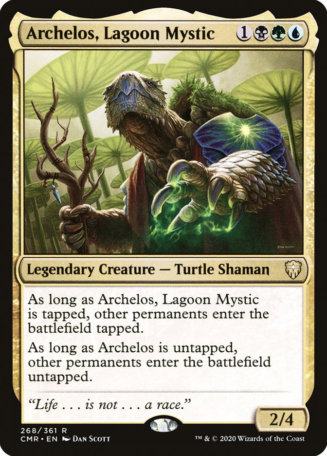 Archelos, Lagoon Mystic – Rare Magic: The Gathering card from Commander Legends (#268)