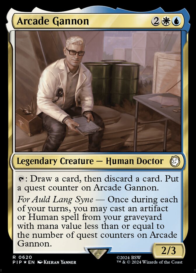 Arcade Gannon – Rare Magic: The Gathering card from Fallout (#620)
