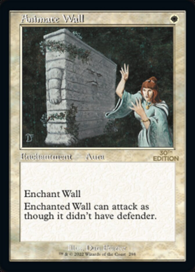 Animate Wall – Rare Magic: The Gathering card from 30th Anniversary Edition (#298)