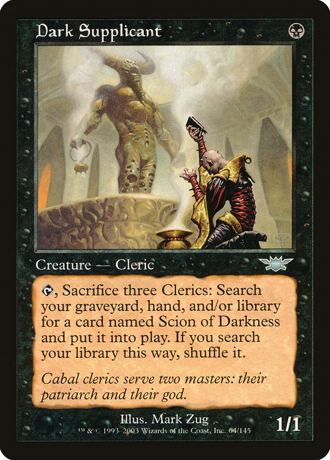 Dark Supplicant – Uncommon Magic: The Gathering card from Legions (#64)