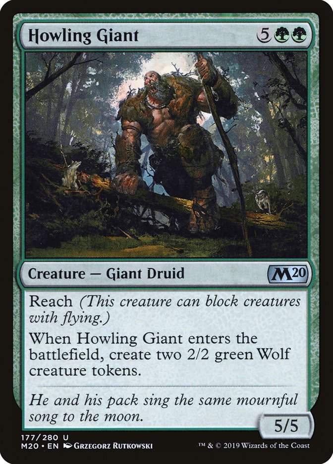 Howling Giant – Uncommon Magic: The Gathering card from Core Set 2020 (#177)