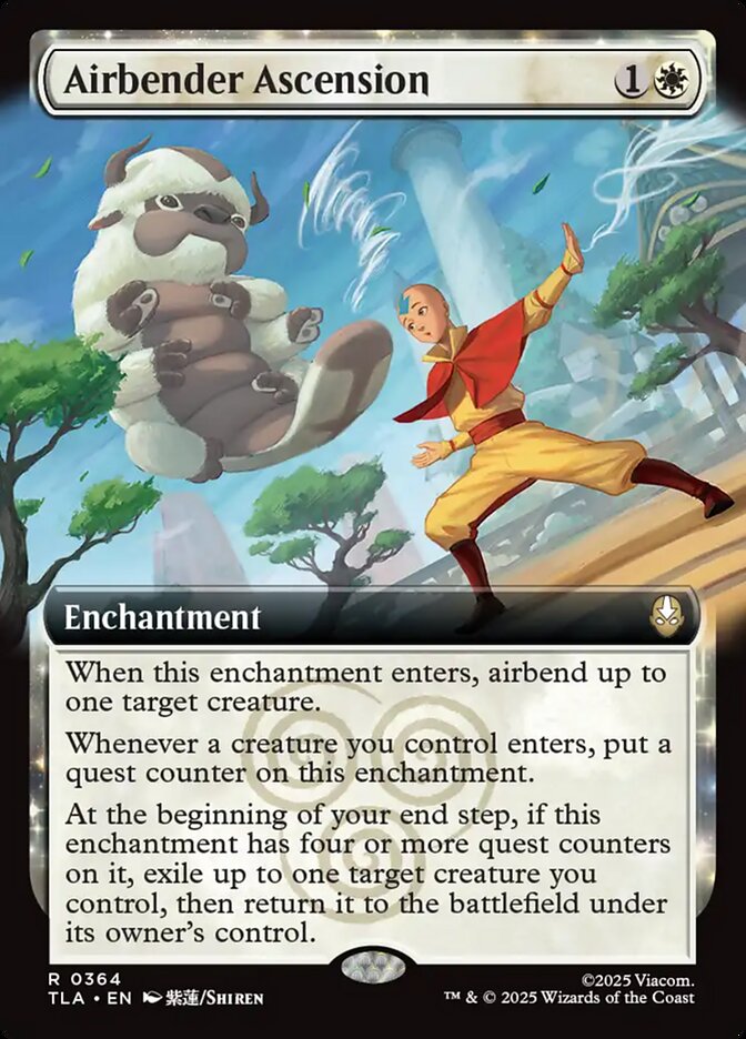 Airbender Ascension – Rare Magic: The Gathering card from Avatar: The Last Airbender (#364)