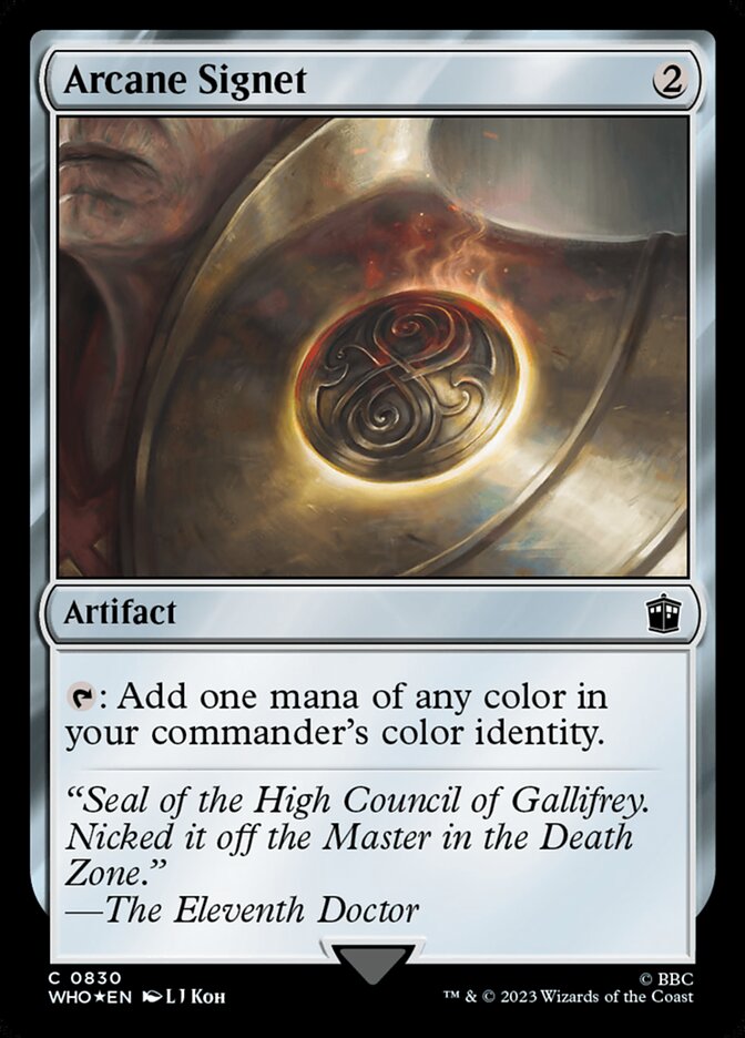 Arcane Signet – Common Magic: The Gathering card from Doctor Who (#830)