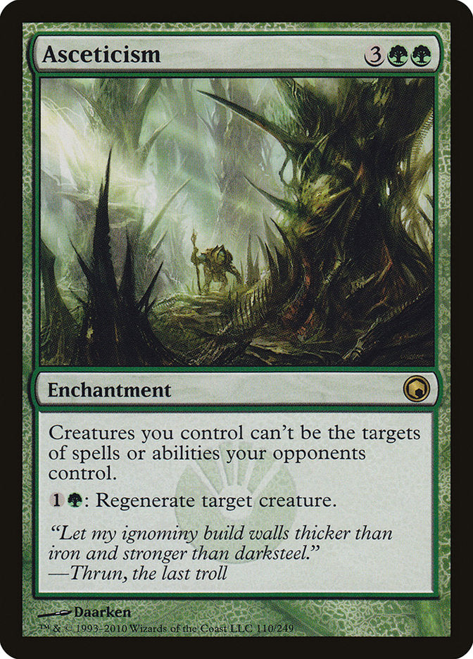 Asceticism – Rare Magic: The Gathering card from Scars of Mirrodin (#110)