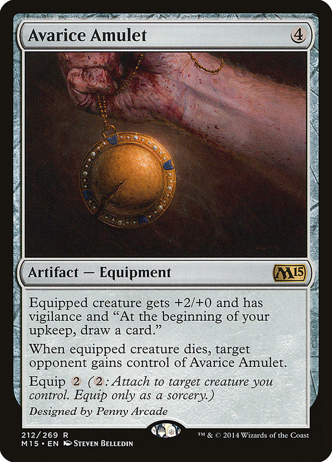 Avarice Amulet – Rare Magic: The Gathering card from Magic 2015 (#212)