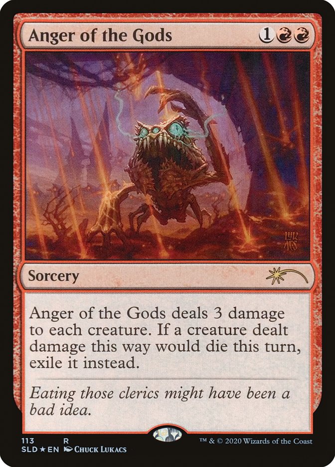 Anger of the Gods – Rare Magic: The Gathering card from Secret Lair Drop (#113)