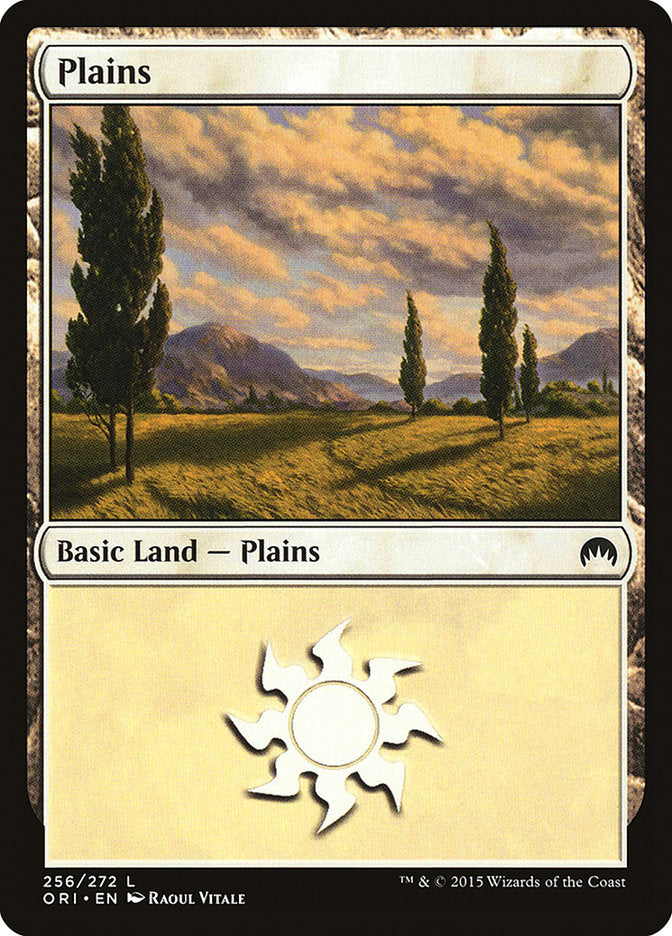 Plains – Common Magic: The Gathering card from Magic Origins (#256)