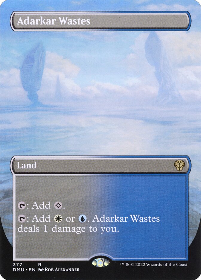 Adarkar Wastes – Rare Magic: The Gathering card from Dominaria United (#377)