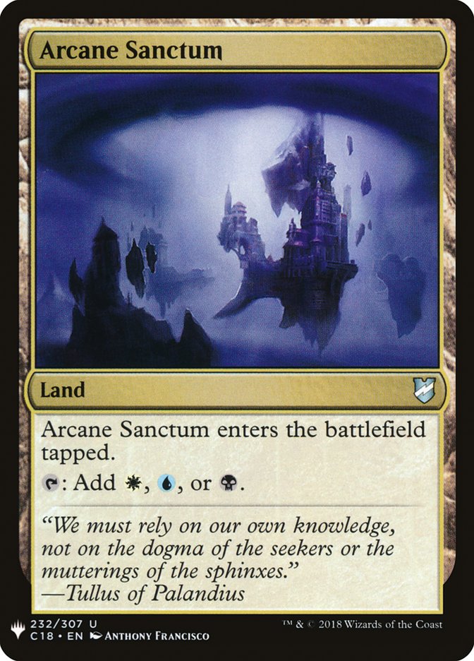 Arcane Sanctum – Uncommon Magic: The Gathering card from The List (#C18-232)