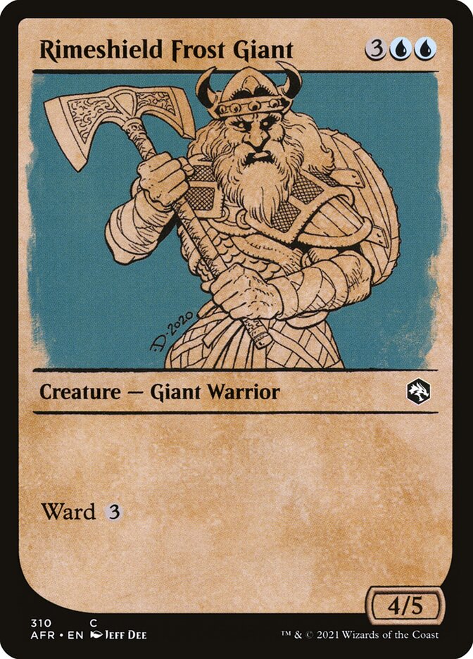 Rimeshield Frost Giant – Common Magic: The Gathering card from Adventures in the Forgotten Realms (#310)
