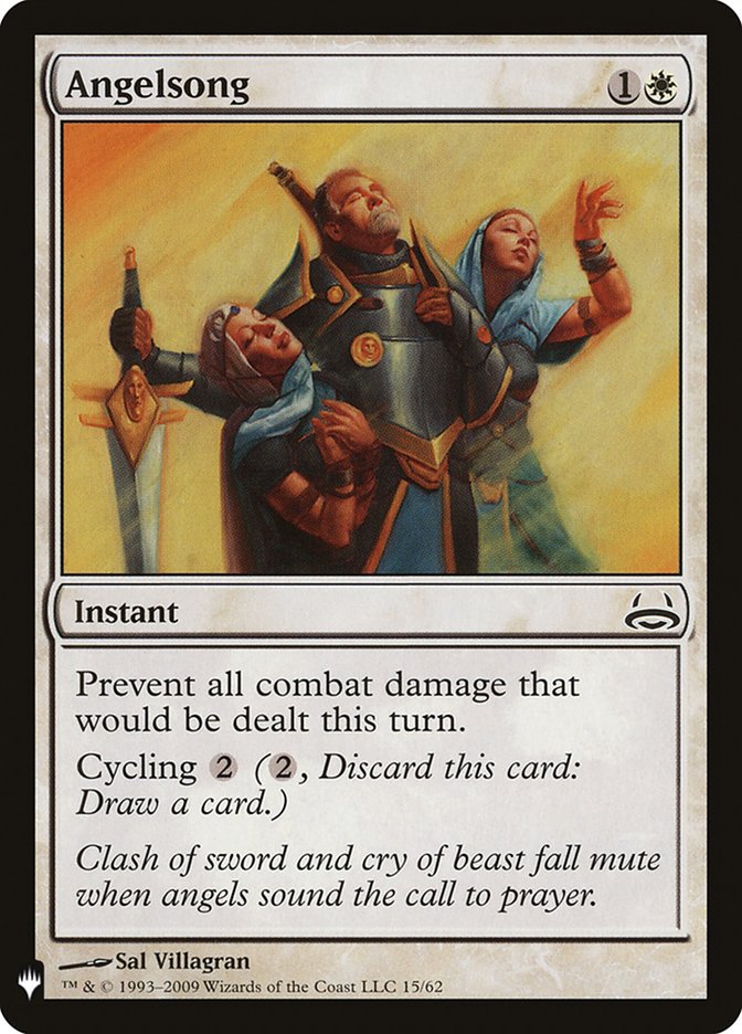 Angelsong – Common Magic: The Gathering card from The List (#DDC-15)
