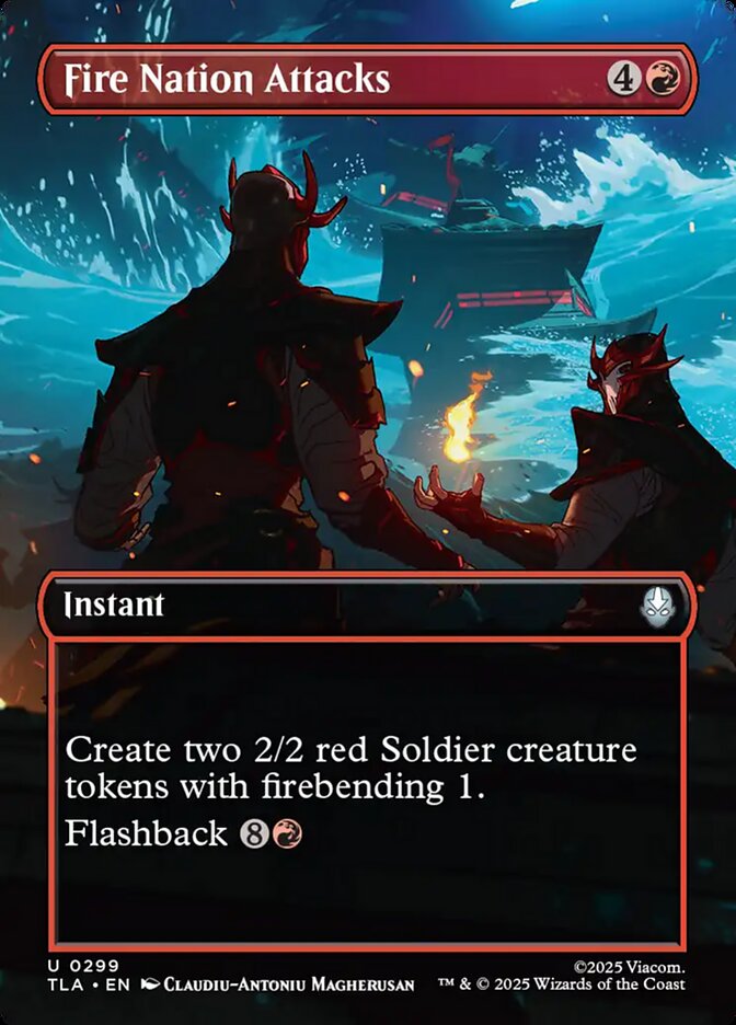 Fire Nation Attacks – Uncommon Magic: The Gathering card from Avatar: The Last Airbender (#299)