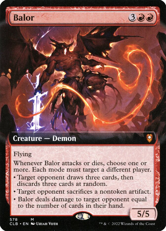 Balor – Mythic Magic: The Gathering card from Commander Legends: Battle for Baldur's Gate (#578)
