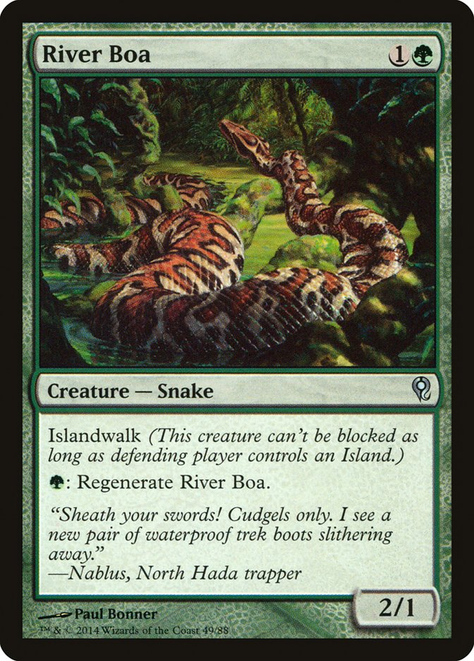 River Boa – Uncommon Magic: The Gathering card from Duel Decks: Jace vs. Vraska (#49)