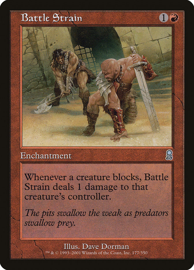 Battle Strain – Uncommon Magic: The Gathering card from Odyssey (#177)