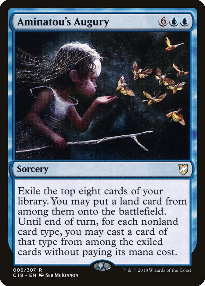 Aminatou's Augury – Rare Magic: The Gathering card from Commander 2018 (#6)
