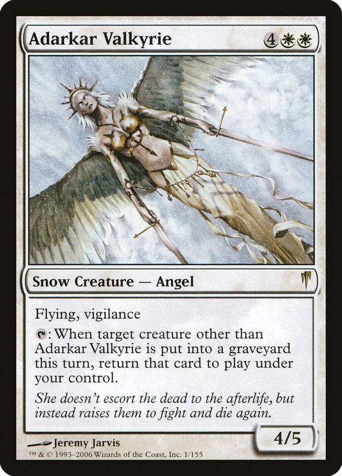 Adarkar Valkyrie – Rare Magic: The Gathering card from Coldsnap (#1)