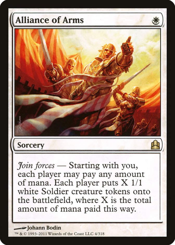 Alliance of Arms – Rare Magic: The Gathering card from Commander 2011 (#4)