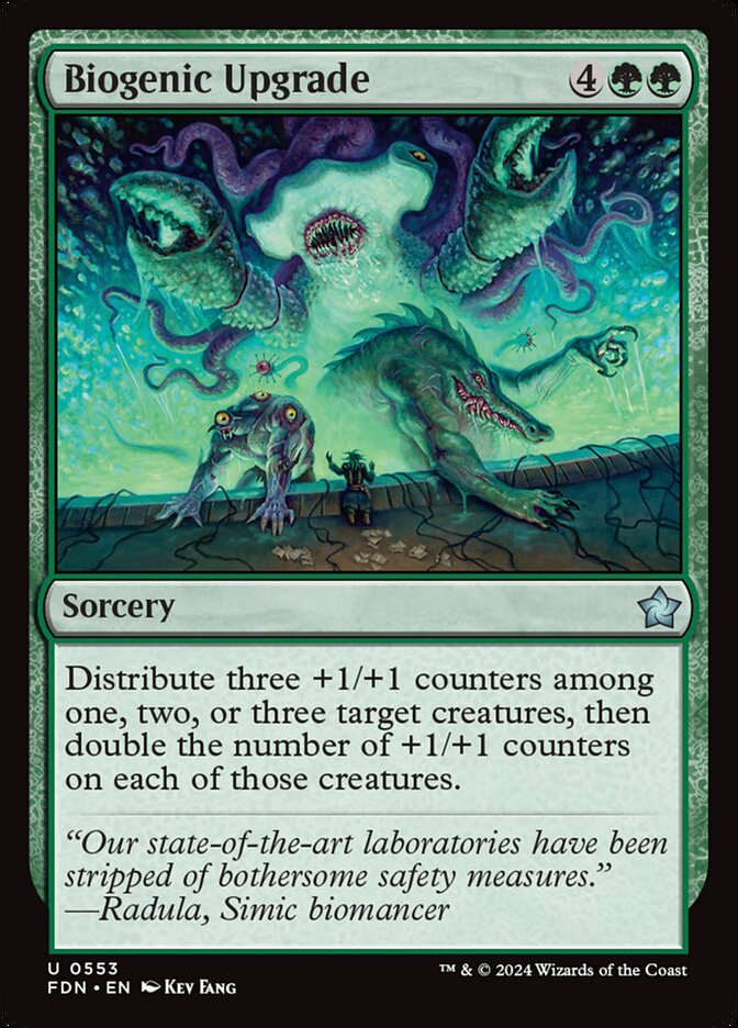 Biogenic Upgrade – Uncommon Magic: The Gathering card from Foundations (#553)