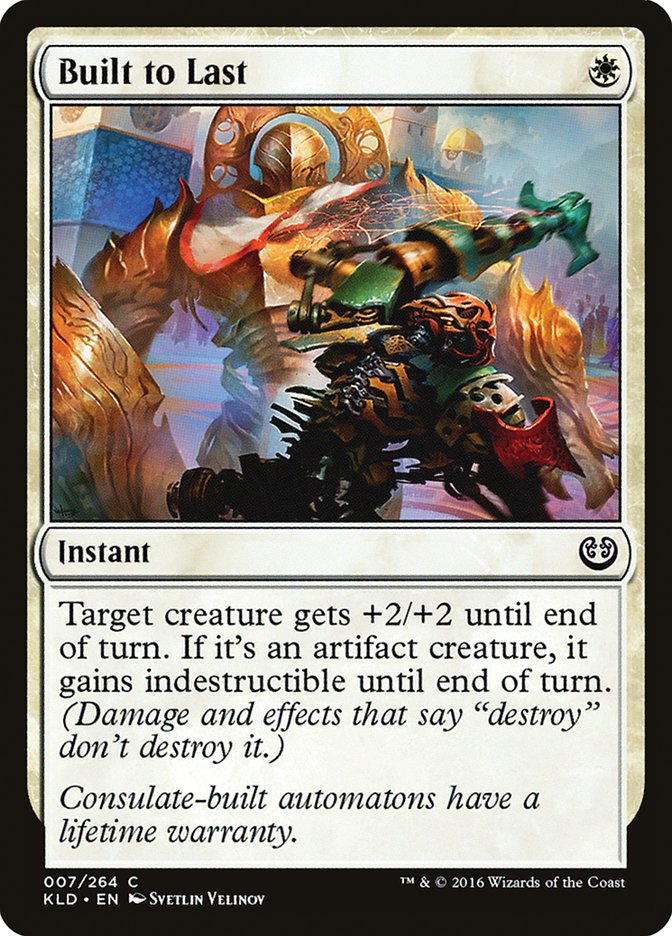 Built to Last – Common Magic: The Gathering card from Kaladesh (#7)