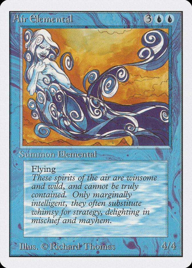 Air Elemental – Uncommon Magic: The Gathering card from Unlimited Edition (#47)