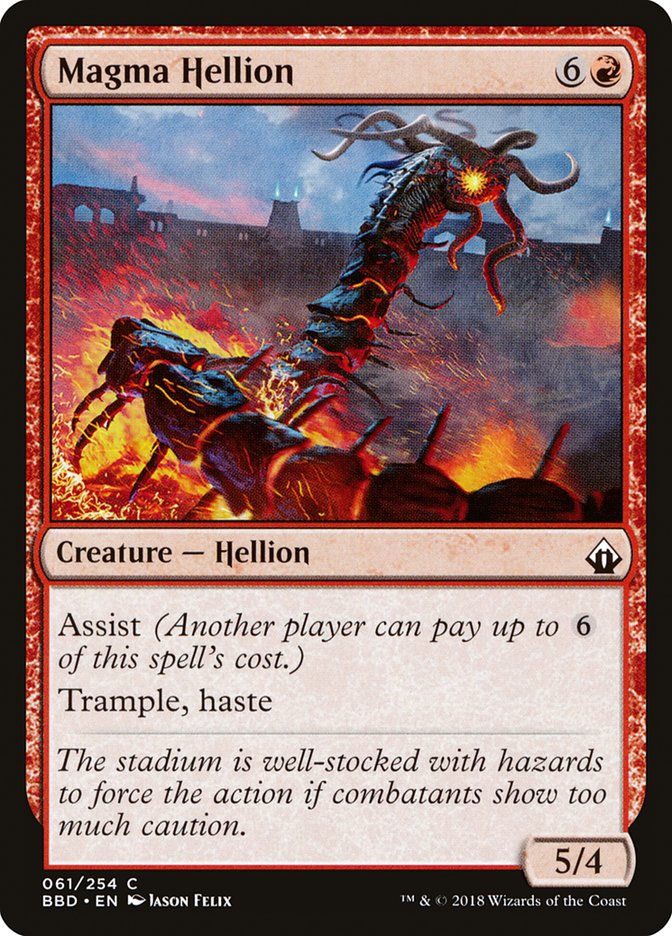 Magma Hellion – Common Magic: The Gathering card from Battlebond (#61)
