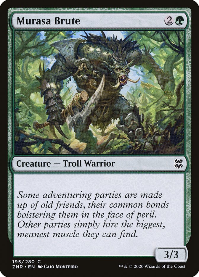 Murasa Brute – Common Magic: The Gathering card from Zendikar Rising (#195)