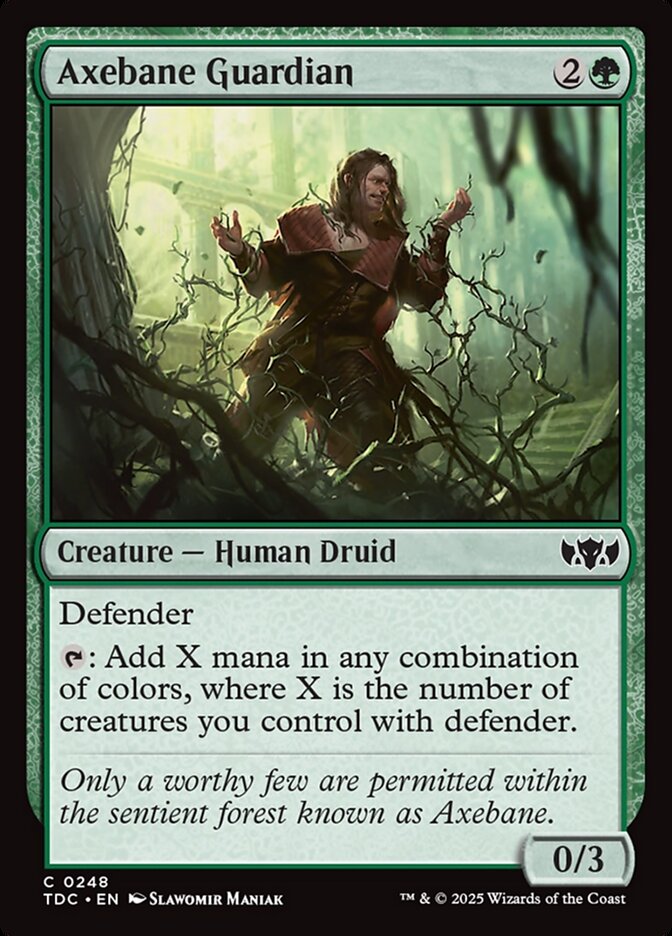 Axebane Guardian – Common Magic: The Gathering card from Tarkir: Dragonstorm Commander (#248)