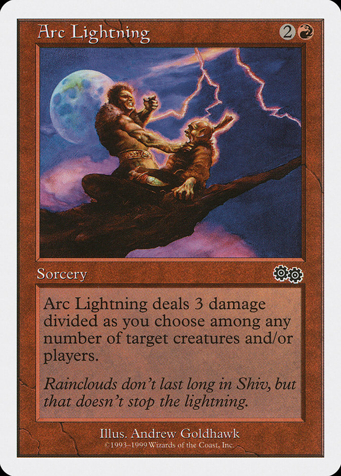 Arc Lightning – Common Magic: The Gathering card from Battle Royale Box Set (#5)