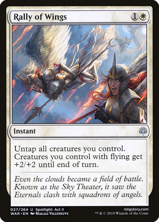 Rally of Wings – Uncommon Magic: The Gathering card from War of the Spark (#27)