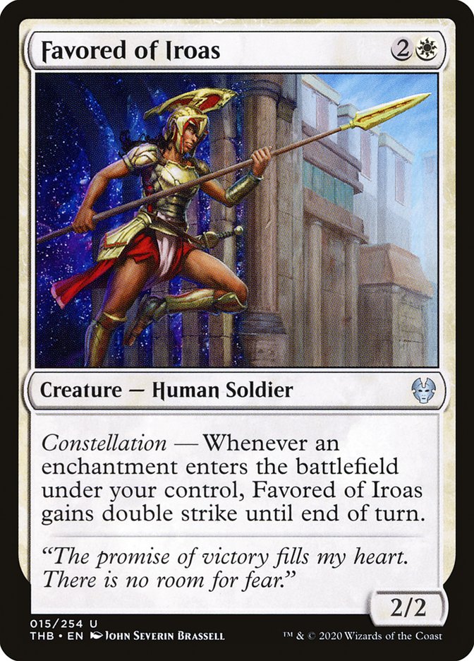 Favored of Iroas – Uncommon Magic: The Gathering card from Theros Beyond Death (#15)