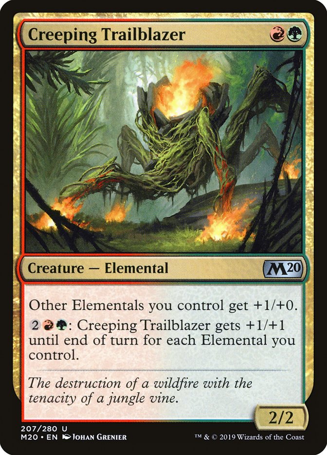 Creeping Trailblazer – Uncommon Magic: The Gathering card from Core Set 2020 (#207)