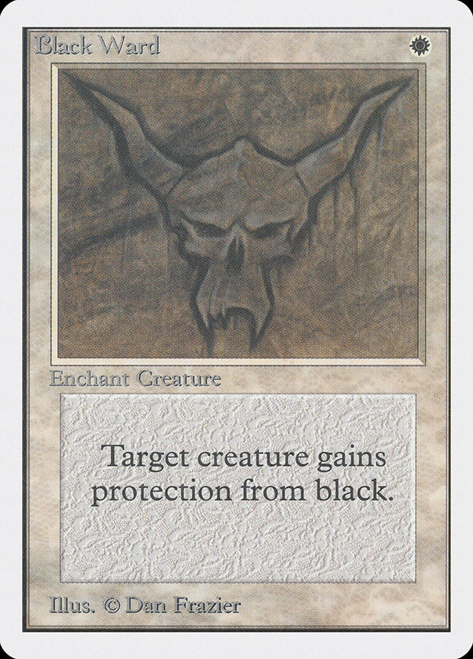 Black Ward – Uncommon Magic: The Gathering card from Unlimited Edition (#5)