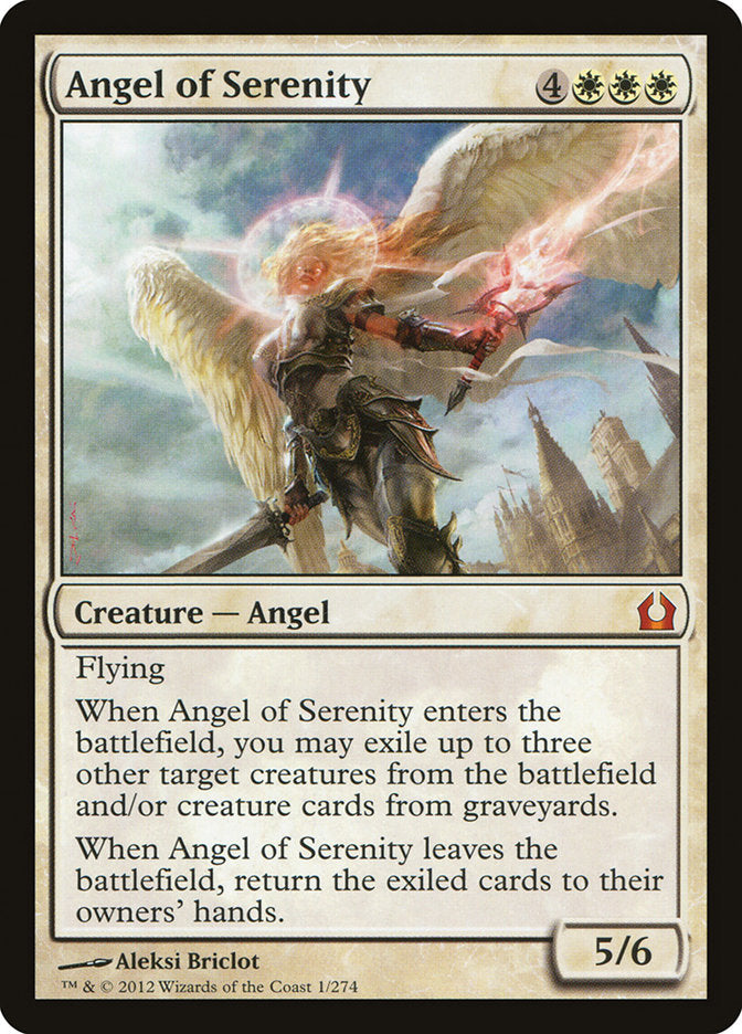 Angel of Serenity – Mythic Magic: The Gathering card from Return to Ravnica (#1)