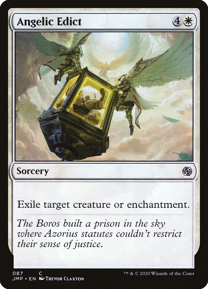 Angelic Edict – Common Magic: The Gathering card from Jumpstart (#87)