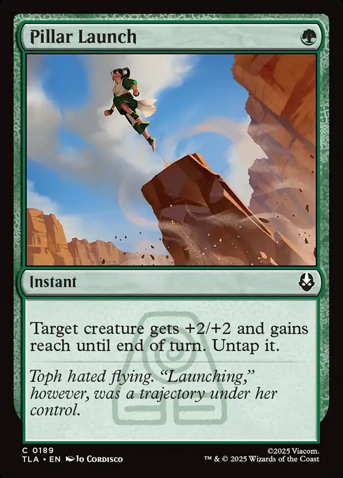 Pillar Launch – Common Magic: The Gathering card from Avatar: The Last Airbender (#189)