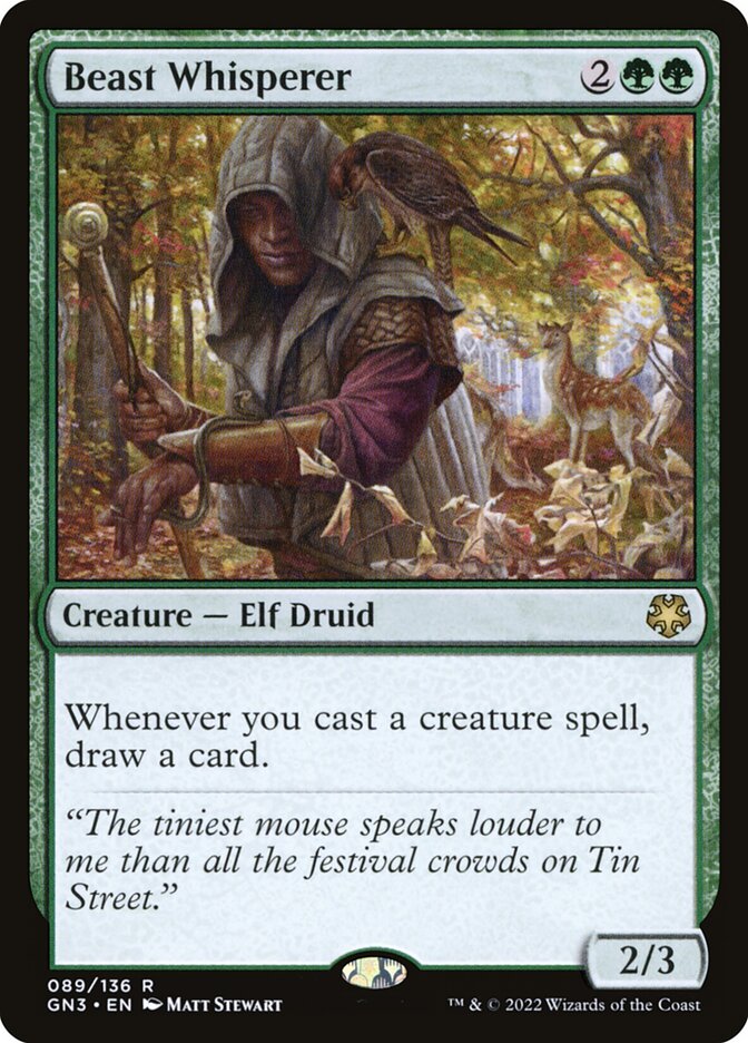 Beast Whisperer – Rare Magic: The Gathering card from Game Night: Free-for-All (#89)