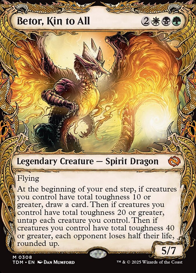 Betor, Kin to All – Mythic Magic: The Gathering card from Tarkir: Dragonstorm (#308)